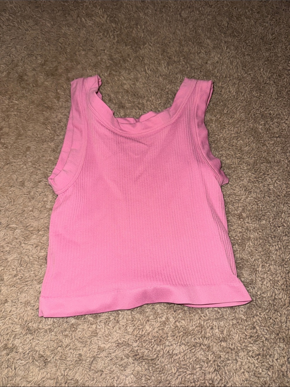 Urban Outfitters Pink Ribbed Tank